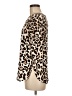 H&M Animal Print Brown Short Sleeve Blouse Size 8 - photo 5