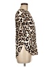 H&M Animal Print Brown Short Sleeve Blouse Size 8 - photo 4