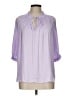 Current Air 100% Polyester Purple 3/4 Sleeve Blouse Size L - photo 1