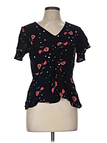 Blue Rain Short Sleeve Blouse (view 1)