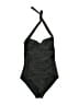 Unbranded Solid Black One Piece Swimsuit Size S (estimated) - photo 1