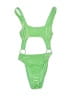 Unbranded Solid Green One Piece Swimsuit Size L (estimated) - photo 1