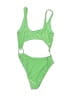 Unbranded Solid Green One Piece Swimsuit Size L (estimated) - photo 2
