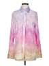 Le Superbe Color Block Pink Long Sleeve Button-Down Shirt Size 4 - photo 1