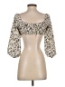 Blush 100% Polyester Ivory 3/4 Sleeve Blouse Size S - photo 2