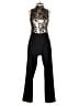 Vince Camuto Animal Print Black Jumpsuit Size 4 - photo 1