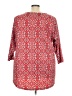 PIPHANY Red 3/4 Sleeve Blouse Size 3X - photo 2