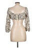 Blush 100% Polyester Ivory 3/4 Sleeve Blouse Size L - photo 2