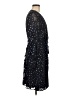 Anne Klein 100% Polyester Stars Black Cocktail Dress Size 6 - photo 4
