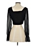 Altar'd State 100% Polyester Black Long Sleeve Blouse Size S - photo 2