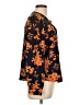 Unbranded 100% Polyester Floral Orange Long Sleeve Blouse Size L - photo 4