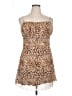 Shein Animal Print Brown Cocktail Dress Size 1X - photo 1