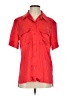 Equipment Red Short Sleeve Blouse Size XS - photo 1