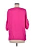 Naked Zebra 100% Polyester Pink 3/4 Sleeve Top Size L - photo 2