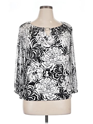 Sara Michelle 3/4 Sleeve Blouse (view 1)