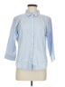 L.L.Bean 100% Cotton Stripes Blue 3/4 Sleeve Button-Down Shirt Size M - photo 1