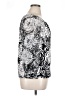 Sara Michelle Floral White Silver 3/4 Sleeve Blouse Size XL - photo 4