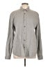 Closed 100% Cotton Polka Dots Gray Long Sleeve Button-Down Shirt Size L - photo 1