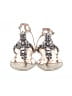 Badgley Mischka Silver Gold Sandals Size 7 - photo 2