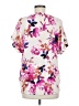 Lovestitch 100% Rayon Floral Ivory Short Sleeve Blouse Size M - photo 2