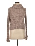 Free People Tweed Tan Turtleneck Sweater Size M - photo 1