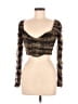 Zara Brown 3/4 Sleeve Top Size M - photo 1