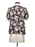 P.S. Kate 100% Rayon Black Short Sleeve Blouse Size M - photo 2