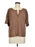 Unbranded Brown Short Sleeve Henley Size M - photo 1
