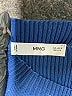 MNG Solid Blue Cocktail Dress Size S - photo 7