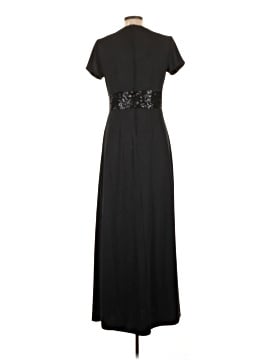 andrew marc black dress Black Elegant Belted Cocktail Dress