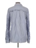 Tibi 100% Cotton Stripes Gray Long Sleeve Button-Down Shirt Size 10 - photo 2