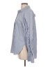 Tibi 100% Cotton Stripes Gray Long Sleeve Button-Down Shirt Size 10 - photo 5