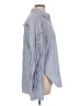 Tibi 100% Cotton Stripes Gray Long Sleeve Button-Down Shirt Size 10 - photo 4
