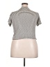 Marled Stripes Ivory Short Sleeve Turtleneck Size XL - photo 2