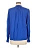 Ann Taylor LOFT 100% Rayon Blue Long Sleeve Blouse Size M - photo 2