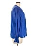 Ann Taylor LOFT 100% Rayon Blue Long Sleeve Blouse Size M - photo 4