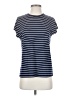 LUXE Stripes Blue Short Sleeve Turtleneck Size S (tall) - photo 1