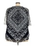 Westport 100% Polyester Black 3/4 Sleeve Blouse Size 3X - photo 2