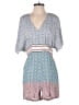 Conditions Apply 100% Viscose Print Blue Romper Size M - photo 1