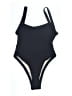 Unbranded Solid Black One Piece Swimsuit Size XS (estimated) - photo 1