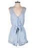 Velvet Heart Solid Blue Romper Size S - photo 1