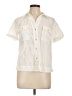 Unbranded Ivory Short Sleeve Blouse Size L (estimated) - photo 1