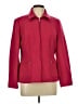 Coldwater Creek 100% Acrylic Solid Pink Red Jacket Size 12 - photo 1