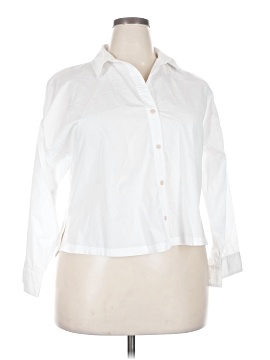 Zara 3/4 Sleeve Button-Down Shirt (view 1)