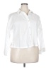 Zara White 3/4 Sleeve Button-Down Shirt Size L - photo 1