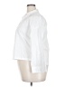 Zara White 3/4 Sleeve Button-Down Shirt Size L - photo 5