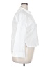 Zara White 3/4 Sleeve Button-Down Shirt Size L - photo 4