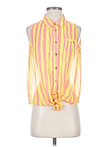 Moon Collection Sleeveless Button-Down Shirt (view 1)