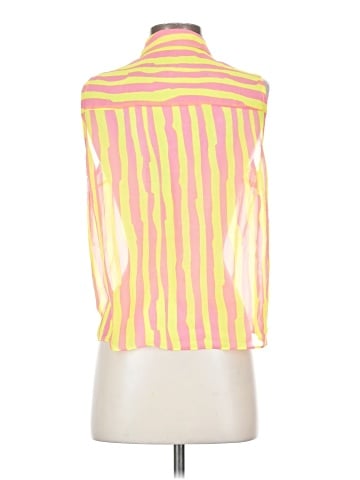 Moon Collection Sleeveless Button-Down Shirt (view 2)