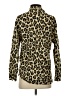 Zara Animal Print Gold Long Sleeve Blouse Size S - photo 2
